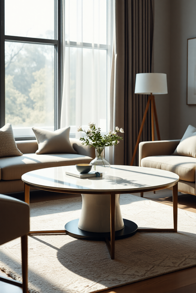10 Ideas and Inspiration for Oval Coffee Tables - afullmug.com