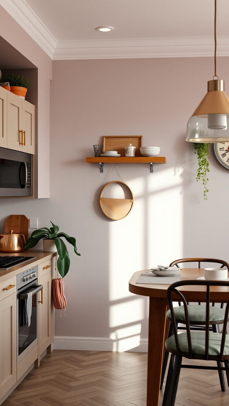 25 Aesthetic Kitchen & Dining Corners That Will Inspire You - 13. Add a Pop of Color with Chair Cushions