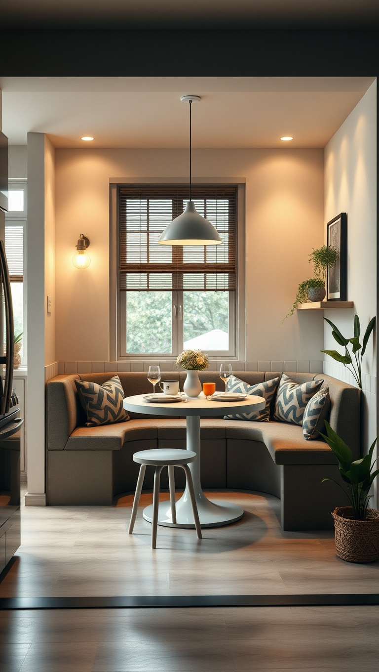 25 Aesthetic Kitchen & Dining Corners That Will Inspire You - 1. Cozy Breakfast Nooks with Soft Lighting