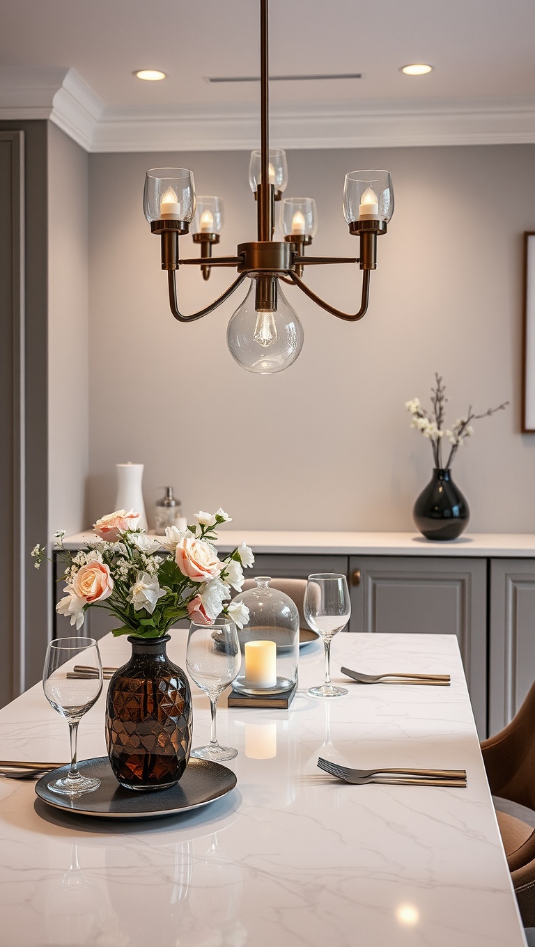 25 Aesthetic Kitchen & Dining Corners That Will Inspire You - 10. Elegant Centerpieces for Dining Tables