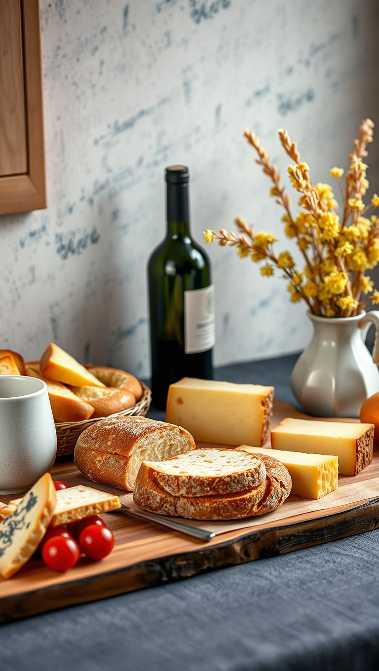 25 Delightful Ideas for Your Artisan Bread and Cheese Tasting Setup - 17. Themed Decor: Create a Story with Each Setup