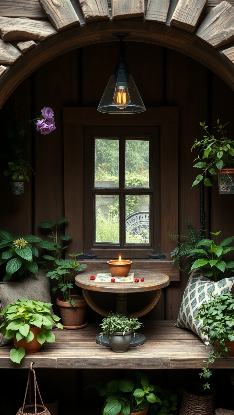 25 Charming Ideas to Create Your Perfect Cottagecore Tea Nook - 5. Potted Herbs: Fresh Flavors for Your Tea