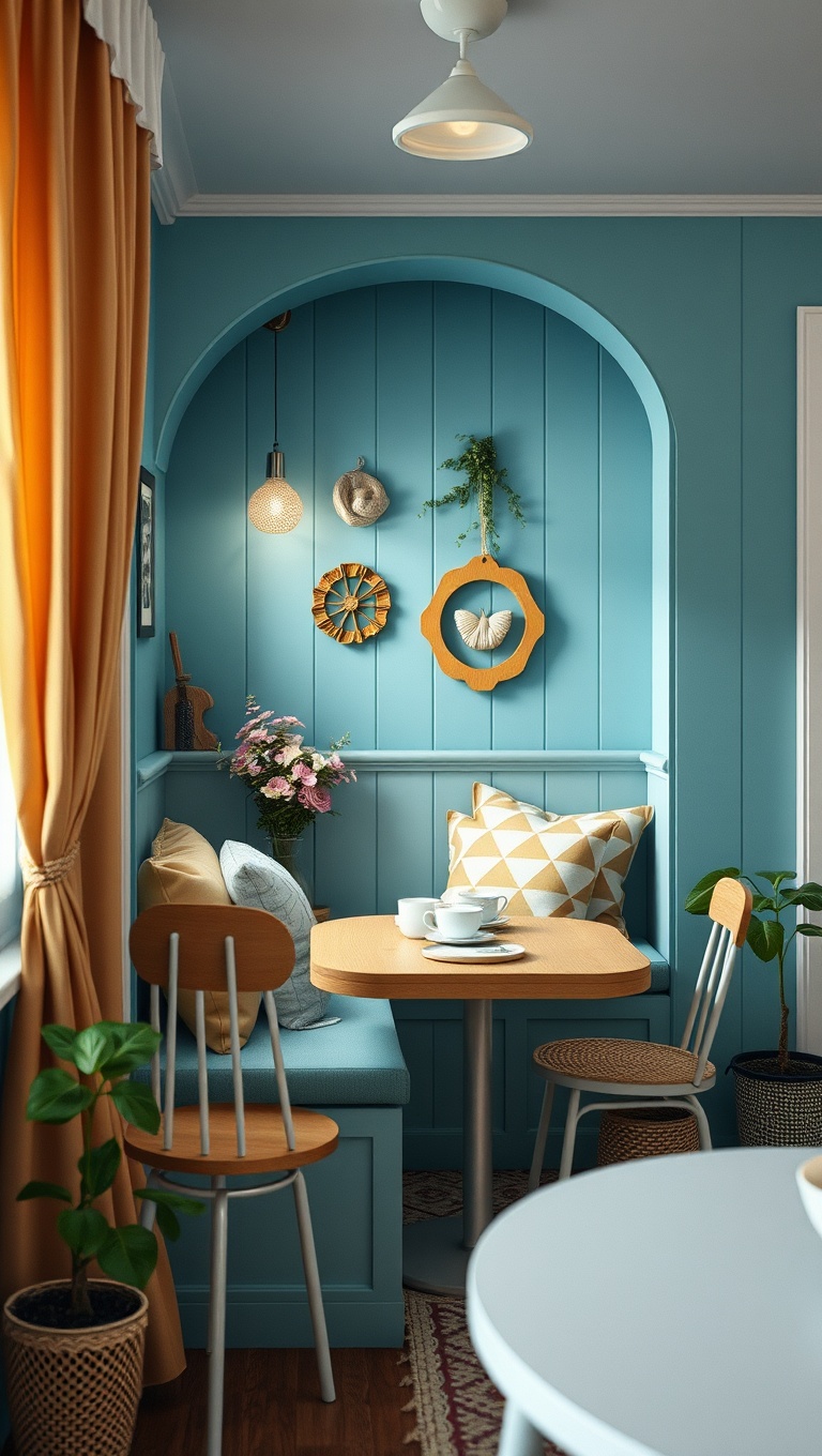 25 Charming Ideas to Create Your Perfect Cottagecore Tea Nook - 18. Whimsical Wall Decor: Add Character and Charm
