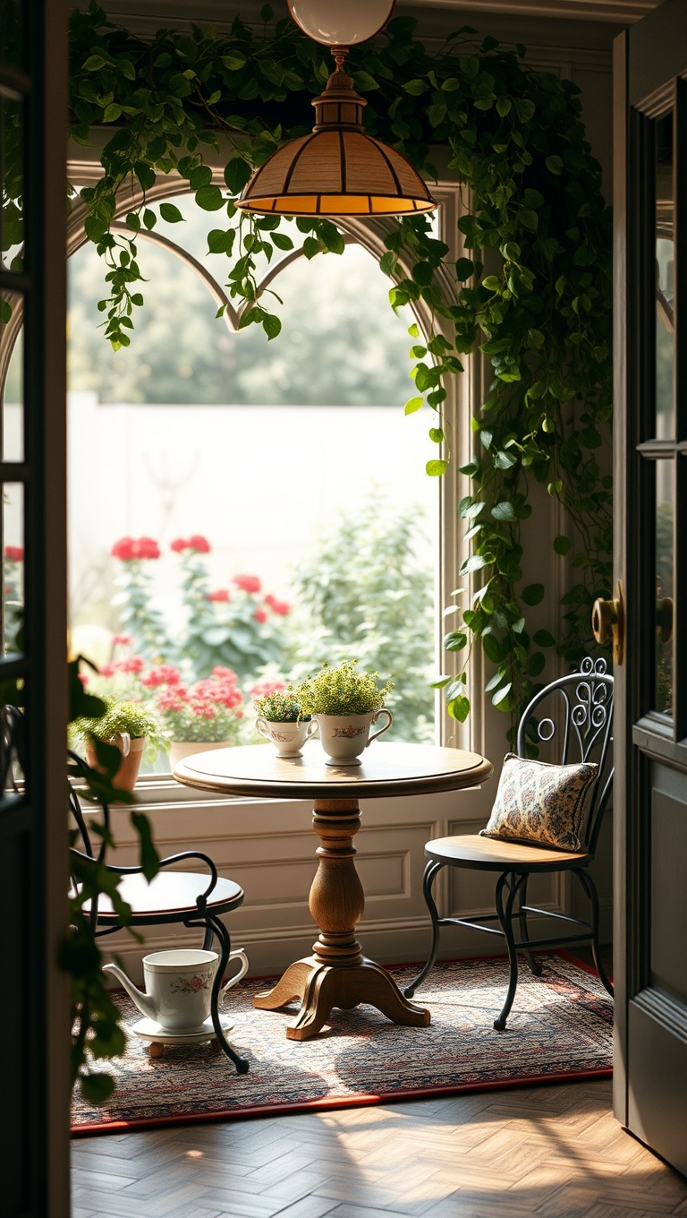 25 Delightful Ideas for Your Dream Garden-View Breakfast Nook - 5. Vintage Teacup Planters