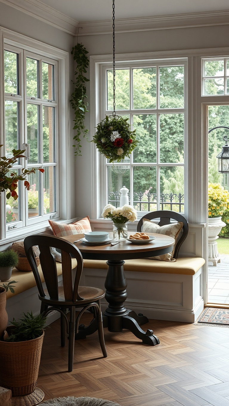 25 Delightful Ideas for Your Dream Garden-View Breakfast Nook - 23. Seasonal Decor for Every Occasion