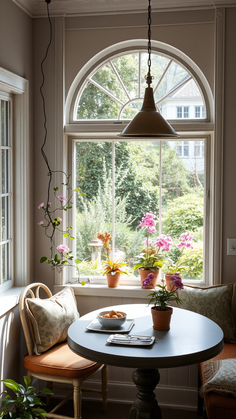 25 Delightful Ideas for Your Dream Garden-View Breakfast Nook - 22. Fairy Garden Accents