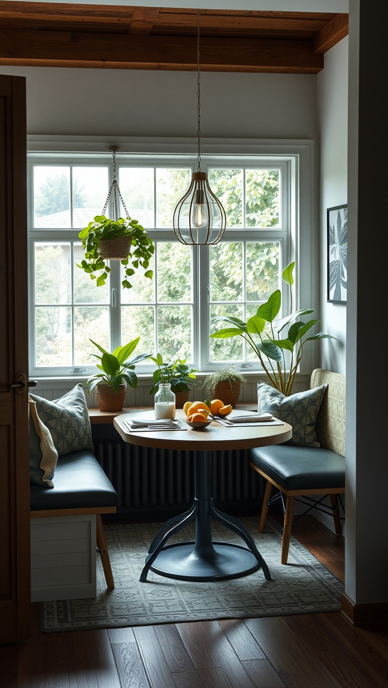 25 Chic Breakfast Nook Ideas That Will Transform Your Mornings - 23. Nature-Inspired Greenery