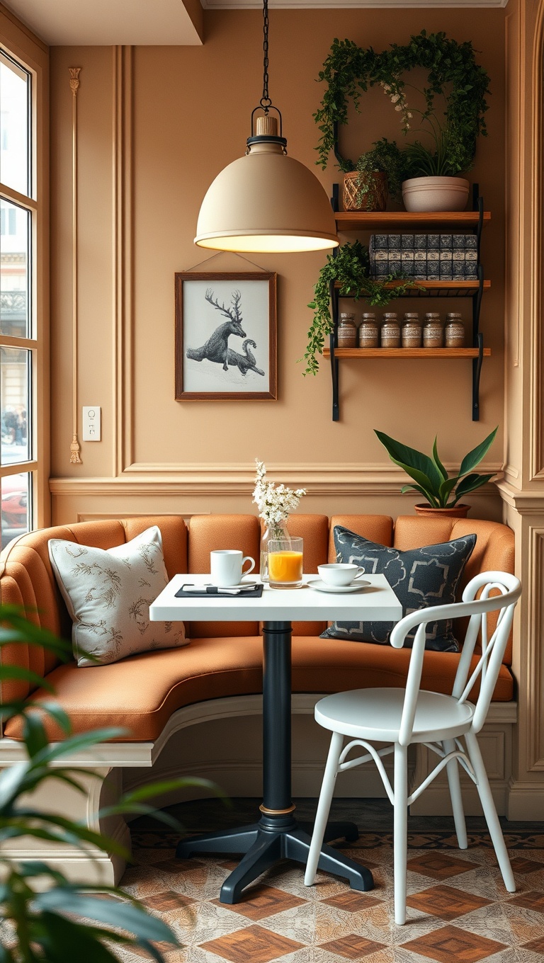 25 Chic Breakfast Nook Ideas That Will Transform Your Mornings - 19. French Café Inspiration