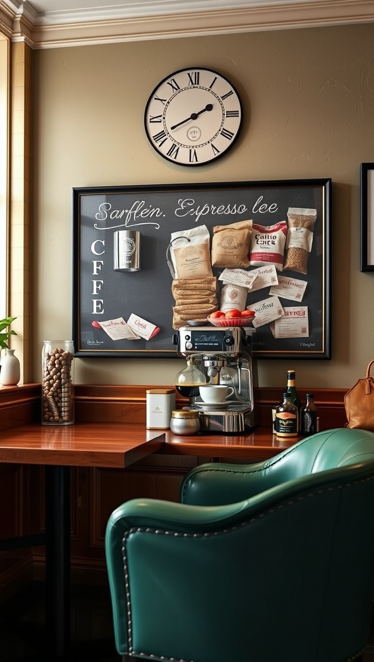 25 Charming Ideas for Your Classic Italian Espresso Bar - 6. Wall Art Inspired by Italian Coffee Culture