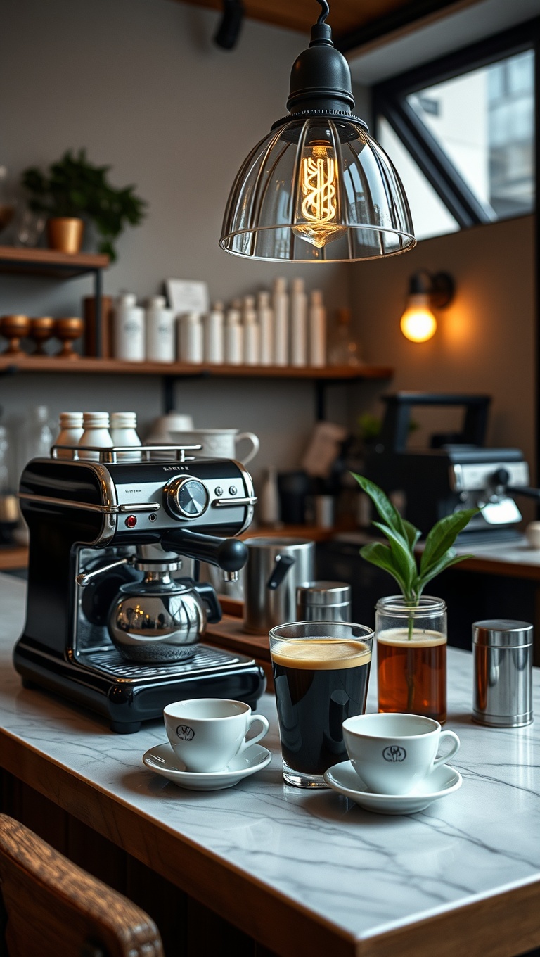 25 Charming Ideas for Your Classic Italian Espresso Bar - 18. A Coffee Tasting Station for Friends
