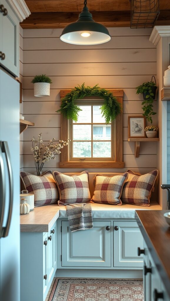 25 Cozy Farmhouse Kitchen Corner Ideas to Inspire Your Home - afullmug.com