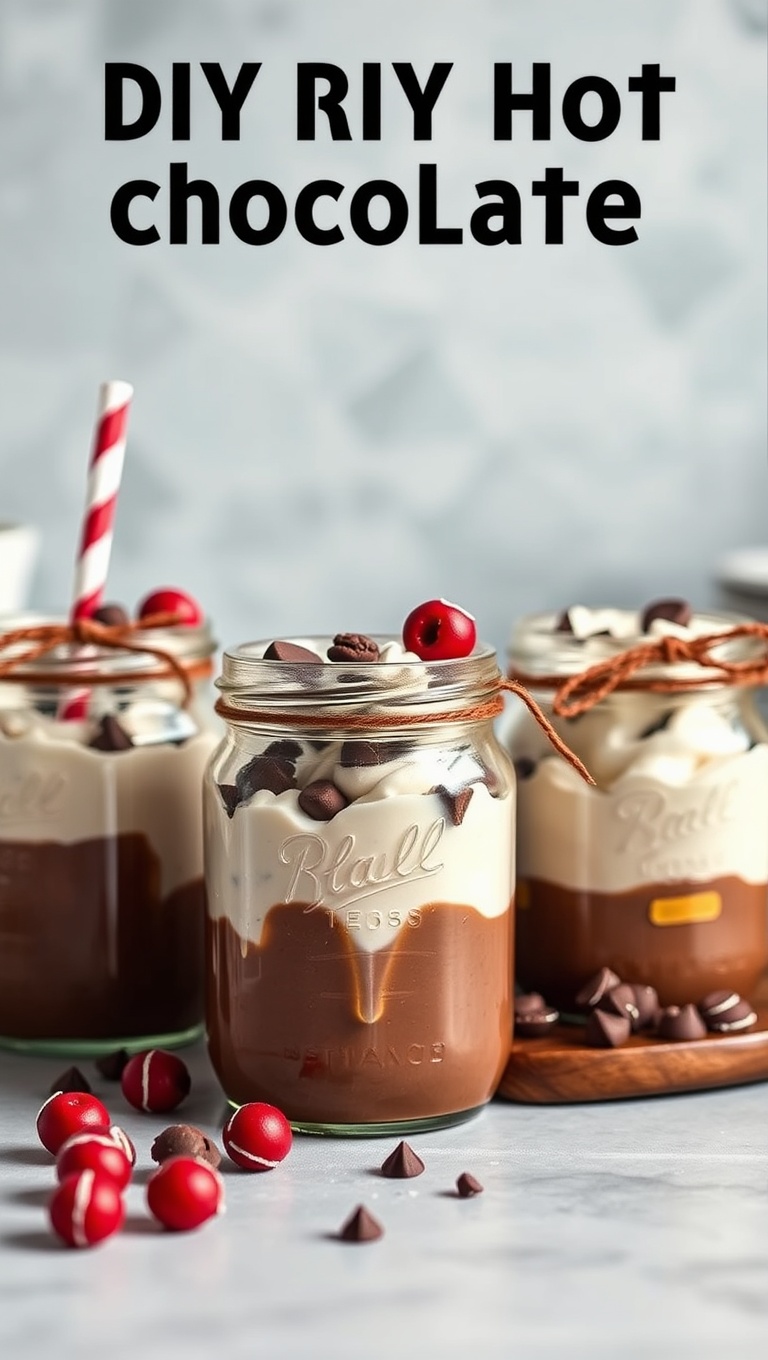 25 Sweet and Cozy Ideas for Your DIY Hot Chocolate Bar - DIY Topping Jars