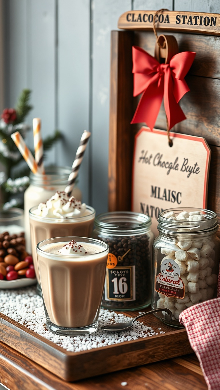 25 Sweet and Cozy Ideas for Your DIY Hot Chocolate Bar - 2. Classic Cocoa Station