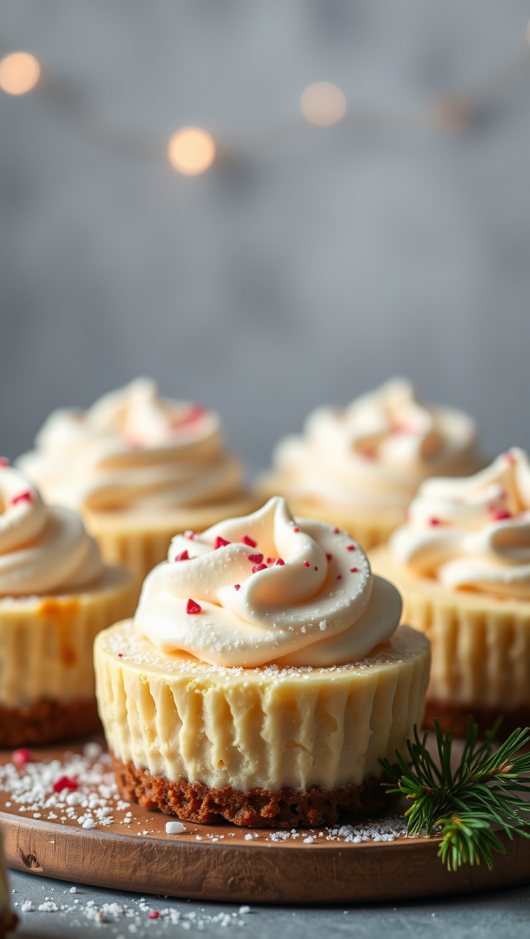 25 Sweet and Festive Ideas for Your Holiday Dessert Bar - 17. Themed Cheesecake Bites: A Creamy Dream