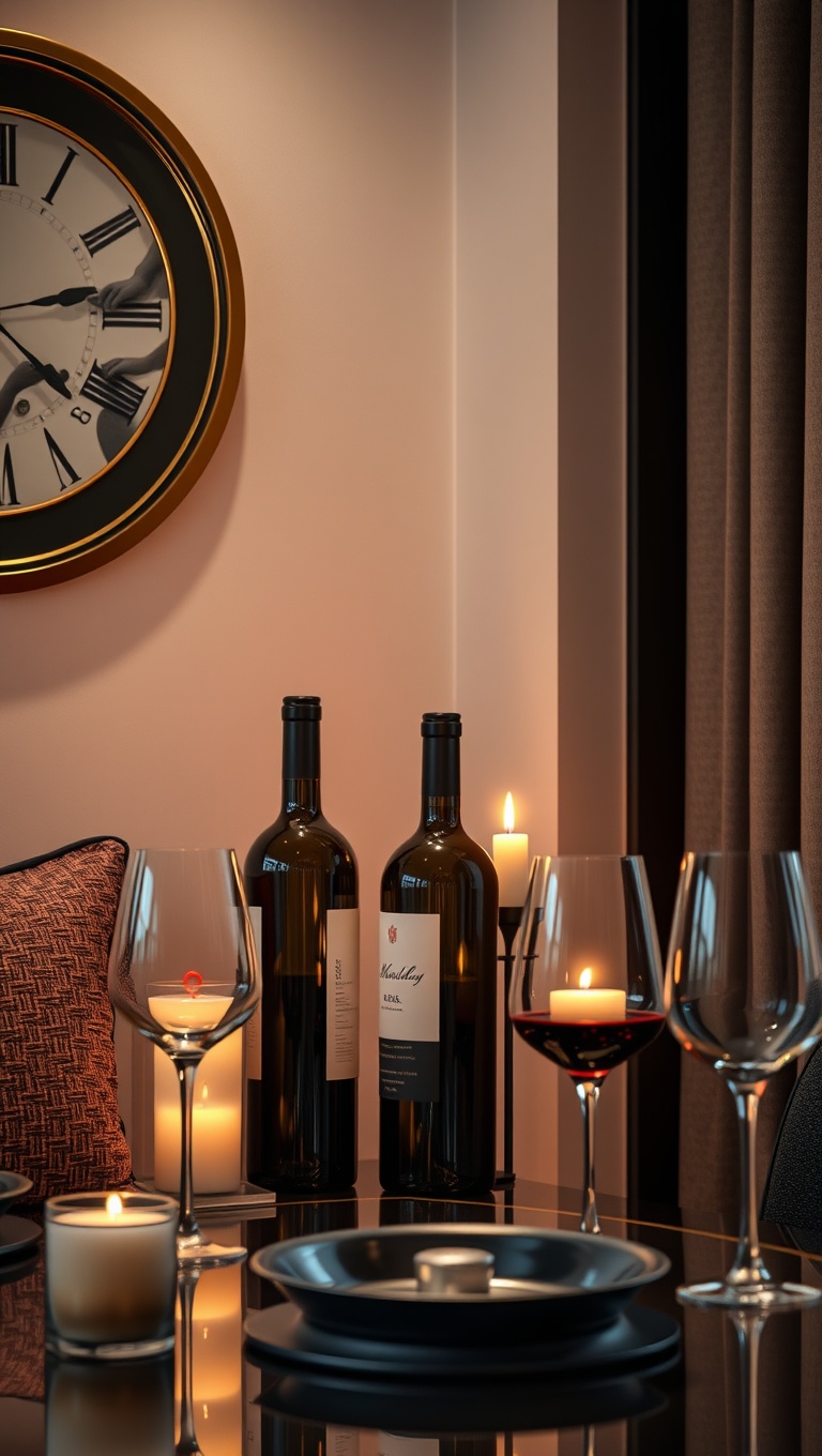 25 Stunning Ideas for Your Dream Luxury Wine-Tasting Corner at Home - 22. Wine Bottle Candle Holders