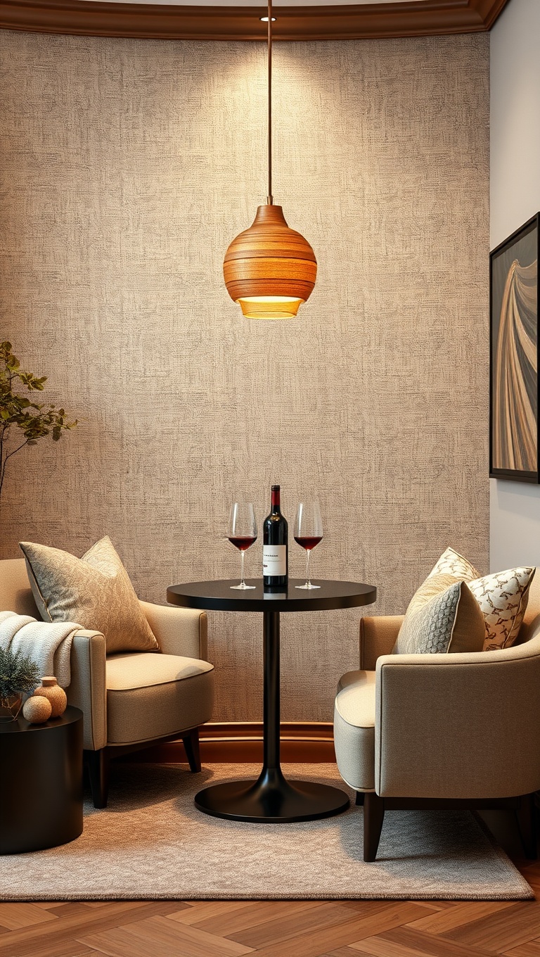 25 Stunning Ideas for Your Dream Luxury Wine-Tasting Corner at Home - 6. Luxurious Textured Fabrics