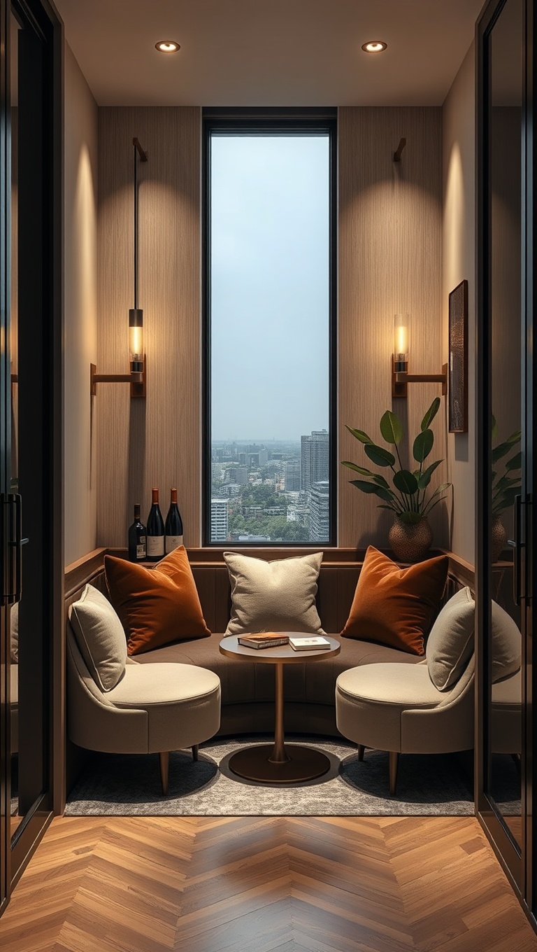 25 Stunning Ideas for Your Dream Luxury Wine-Tasting Corner at Home - 1. Cozy Corner Nook with Plush Seating