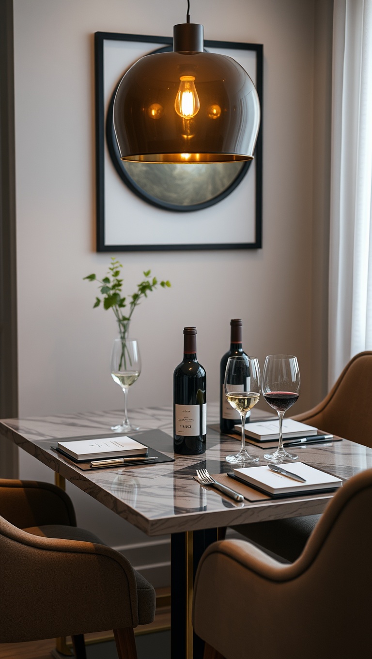 25 Stunning Ideas for Your Dream Luxury Wine-Tasting Corner at Home - 8. Stylish Wine Tasting Table