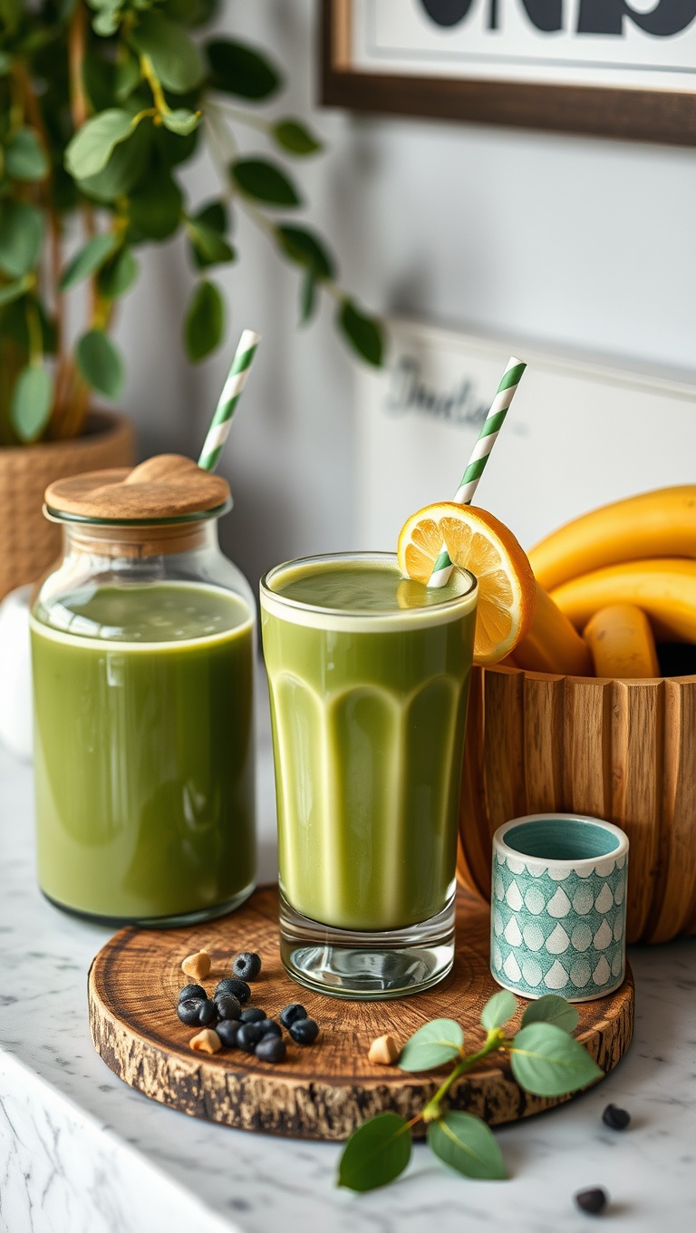 25 Inspiring Ideas for Your Ultimate Matcha and Smoothie Station - 19. Organically Themed Decor Items