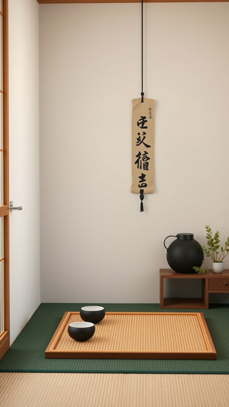 25 Chic Ideas for Your Minimalist Japandi-Style Tea Nook - 16. Create a Tea Ritual Space with a Mat