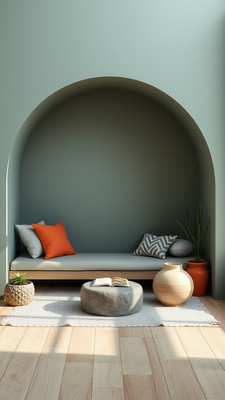 25 Minimalist Reading Nook Ideas for Small Spaces - 23. Zen Garden Reading Spot