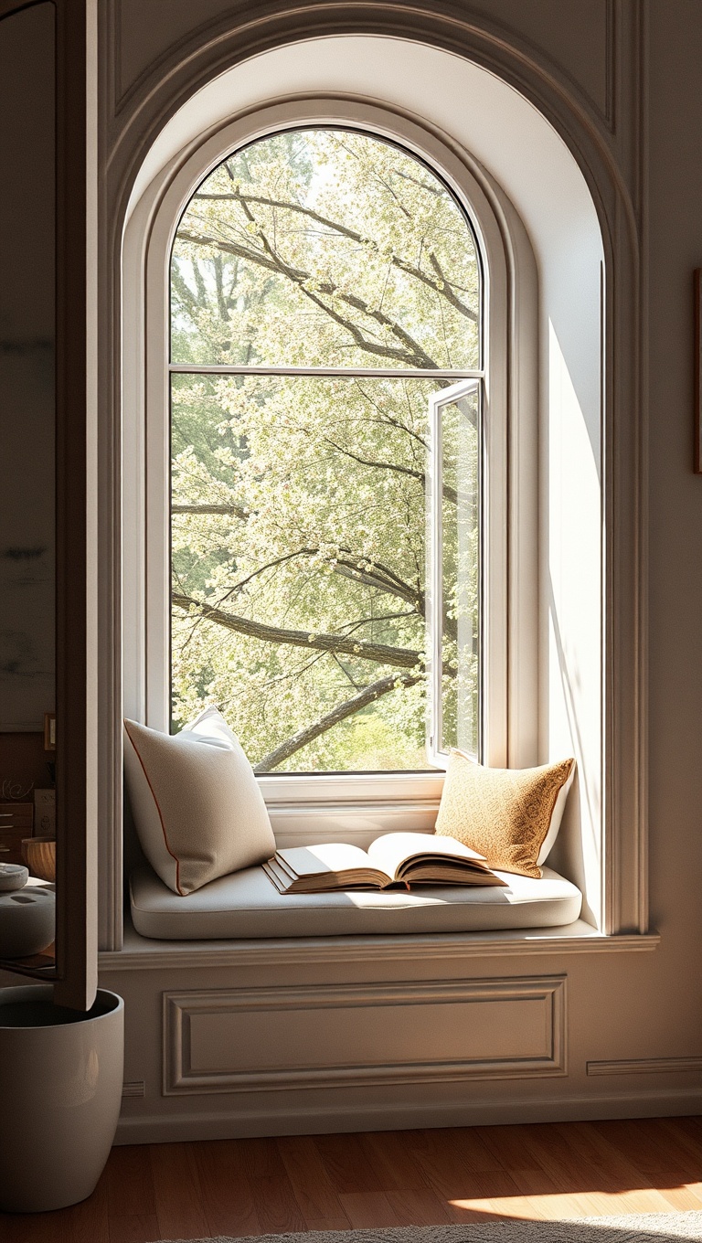 25 Minimalist Reading Nook Ideas for Small Spaces - 3. A Cozy Window Seat