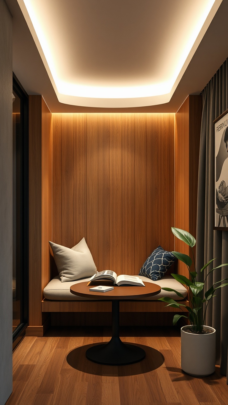 25 Minimalist Reading Nook Ideas for Small Spaces - 22. Minimalist Reading Capsule