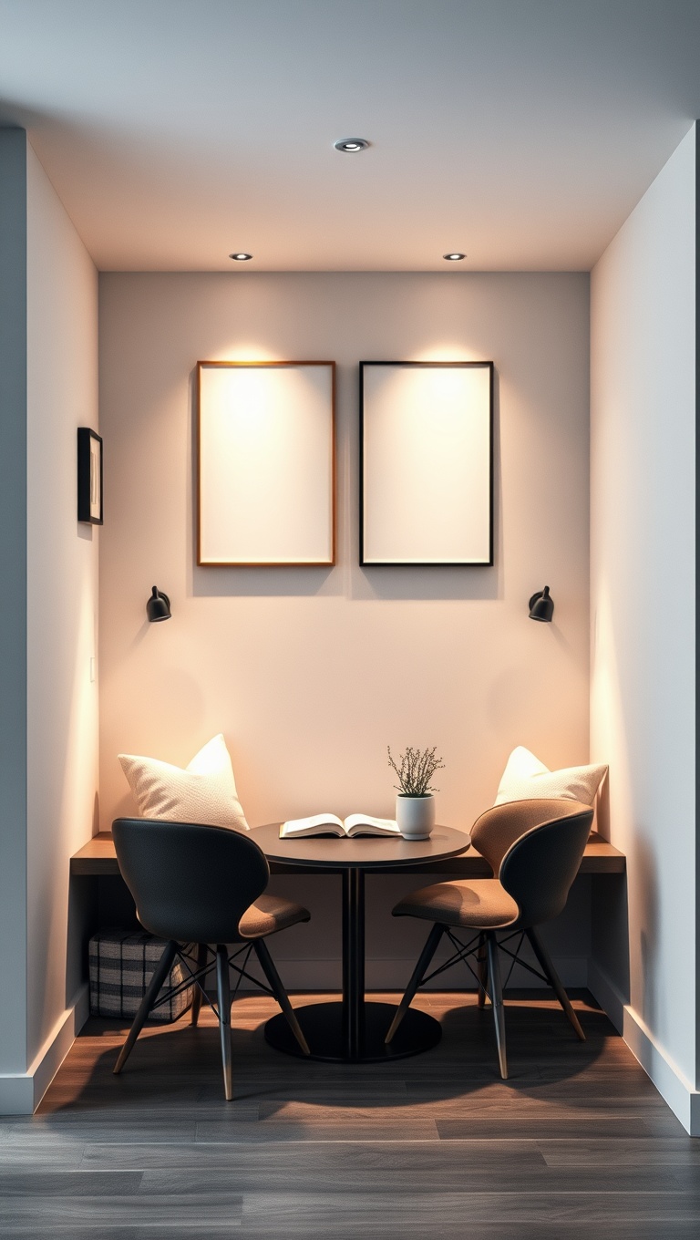 25 Minimalist Reading Nook Ideas for Small Spaces - 21. Monochrome Color Palette
