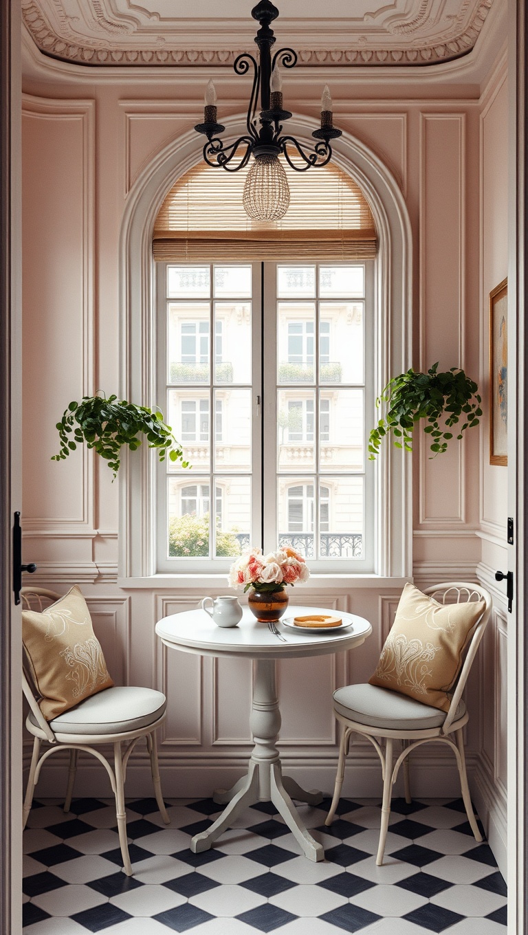 25 Charming Ideas for Your Parisian-Inspired Breakfast Corner - 17. Color Palette: Stick to Soft Pastels and Neutrals