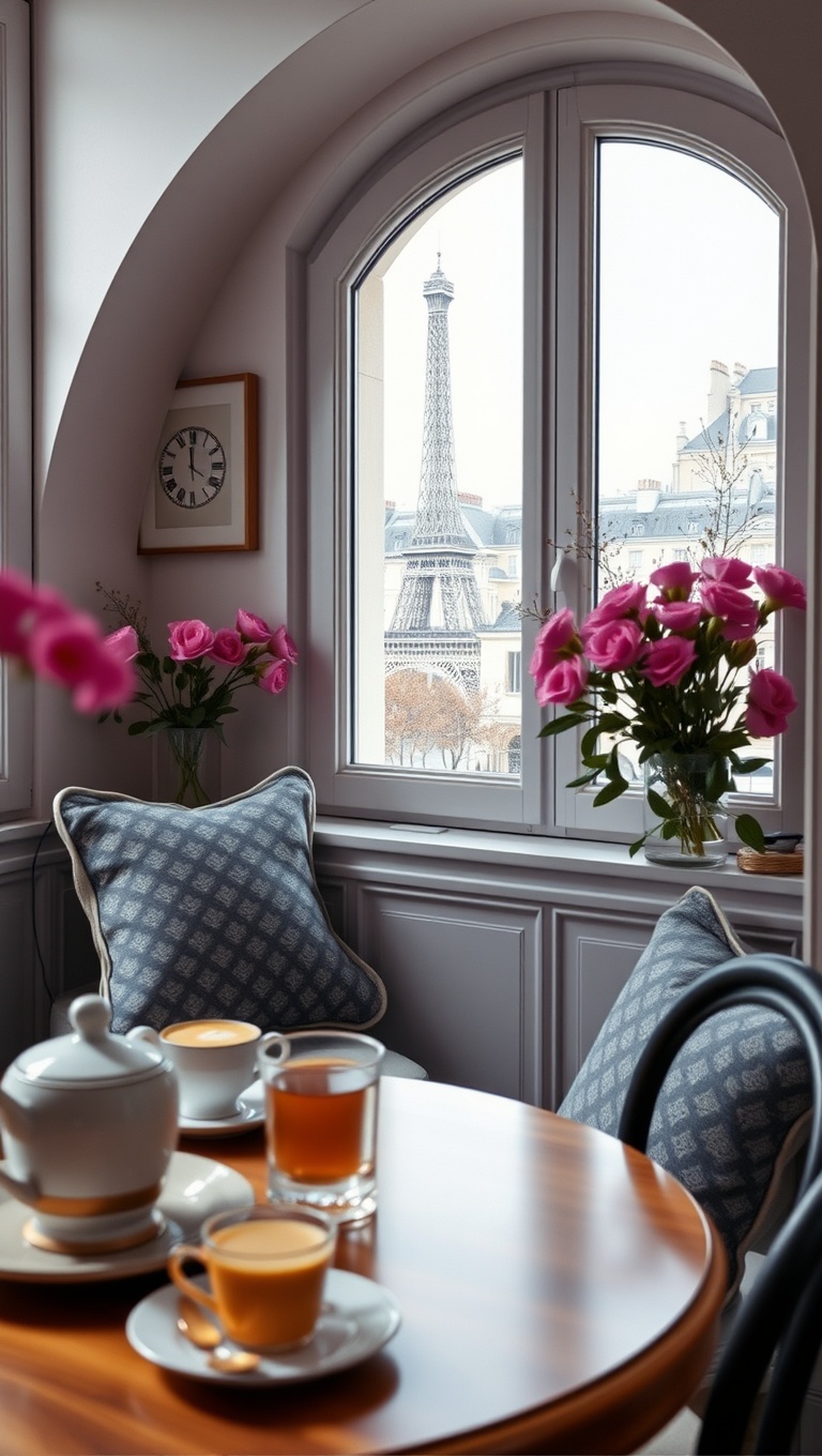25 Charming Ideas for Your Parisian-Inspired Breakfast Corner - 25. Morning Music: Add a Bluetooth Speaker for French Tunes