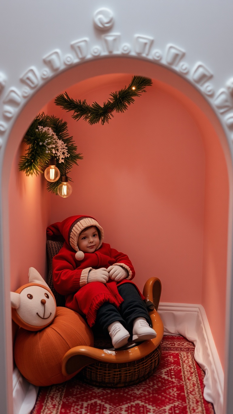 25 Cozy Reading Nooks & Spaces That Will Make You Want to Curl Up With a Book - 17. Cozy Sledding Corner
