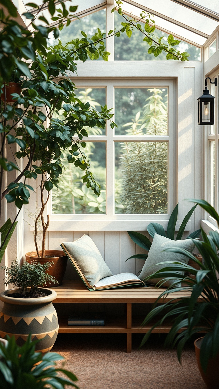 25 Cozy Reading Nooks & Spaces That Will Make You Want to Curl Up With a Book - 9. Garden Reading Spot