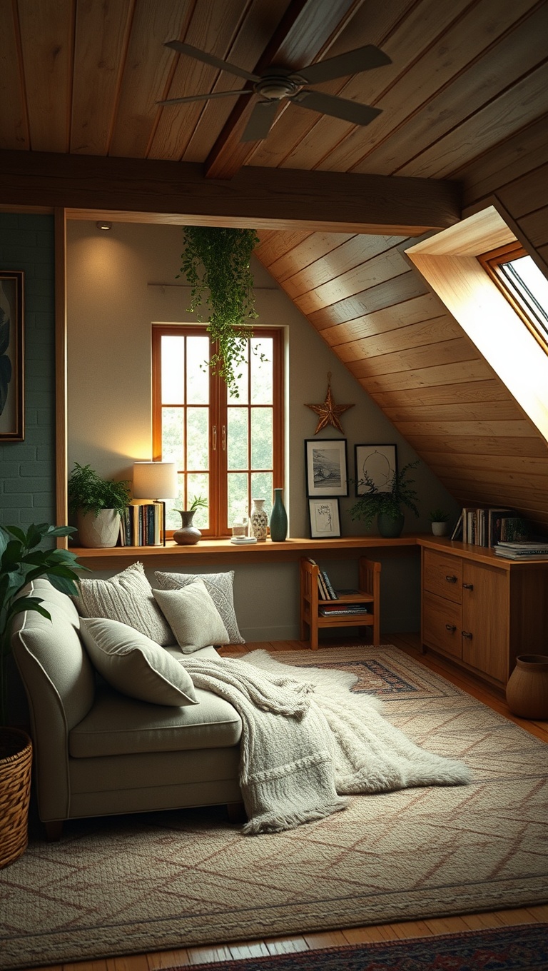 25 Cozy Reading Nooks & Spaces That Will Make You Want to Curl Up With a Book - 22. Cozy Loft Space