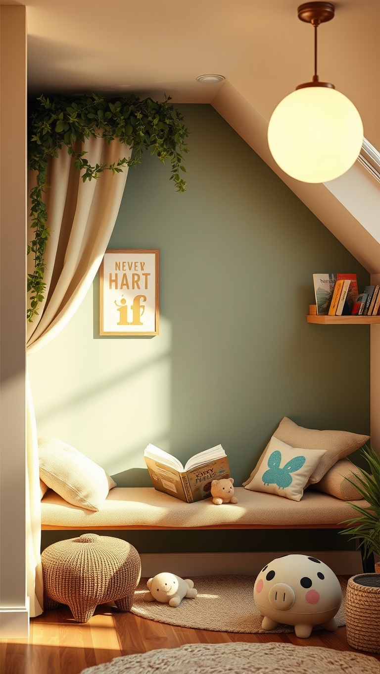 25 Cozy Reading Nooks & Spaces That Will Make You Want to Curl Up With a Book - 25. A Reading Nook for Kids