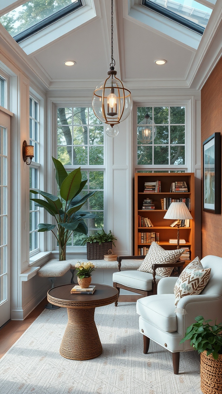 25 Cozy Reading Nooks & Spaces That Will Make You Want to Curl Up With a Book - 23. Sunroom Sanctuary