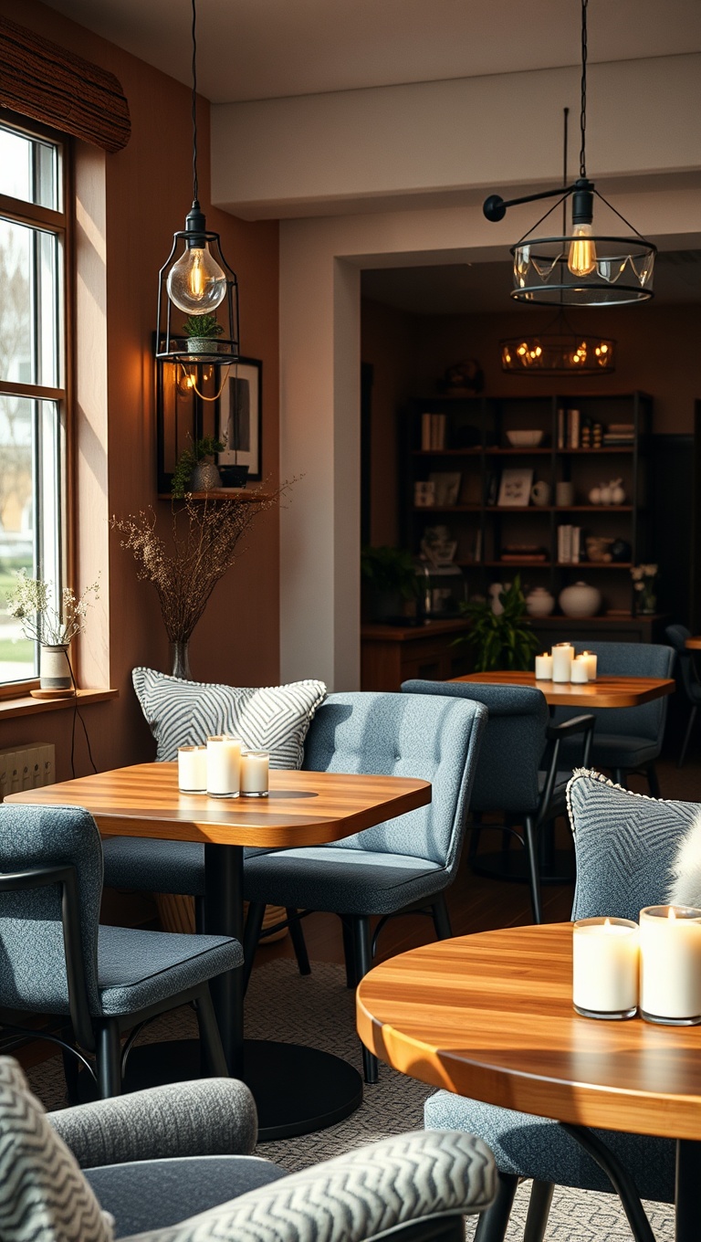 25 Cozy Ideas for Scandinavian Hygge-Inspired Coffee Spaces - 20. Add Scented Candles for Warmth