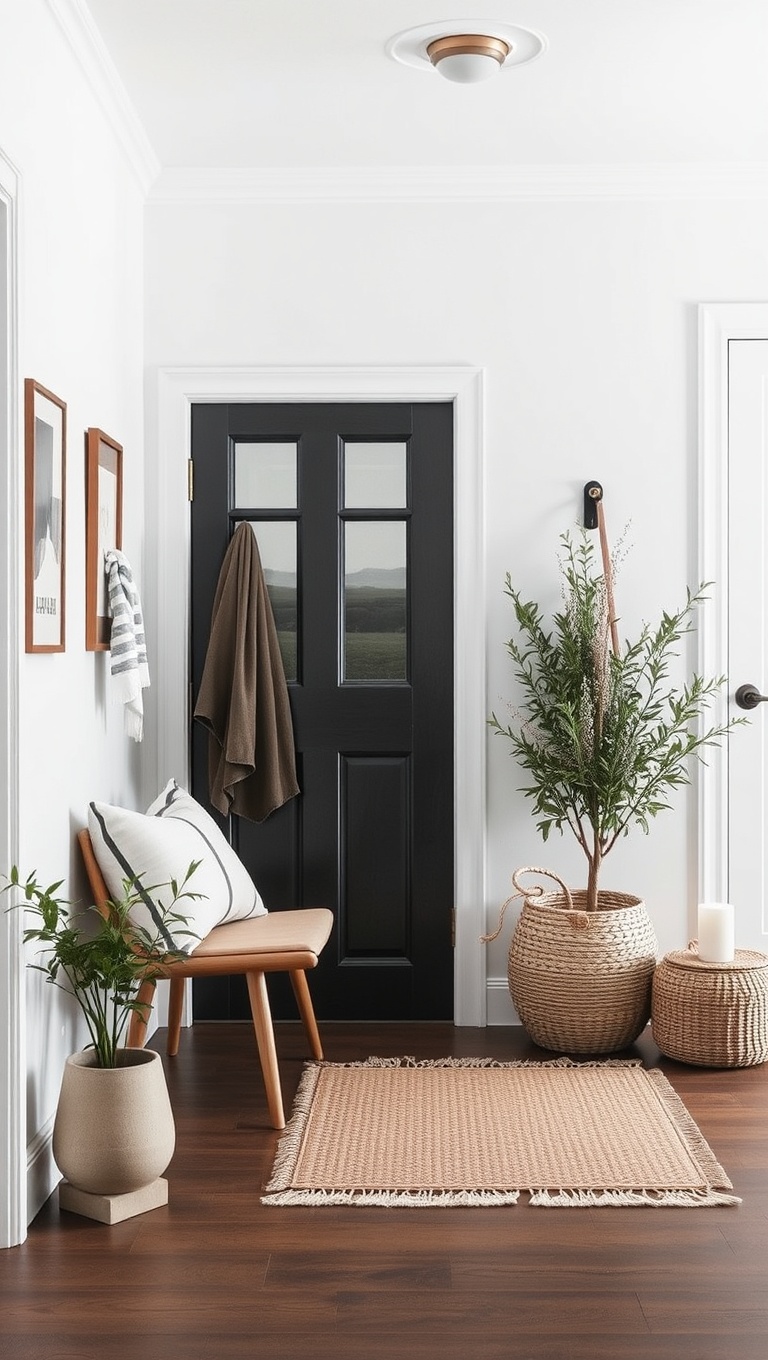 25 Cozy Scandinavian Minimalist Ideas to Transform Your Space - 25. Cozy Up Your Entryway with Minimalist Decor