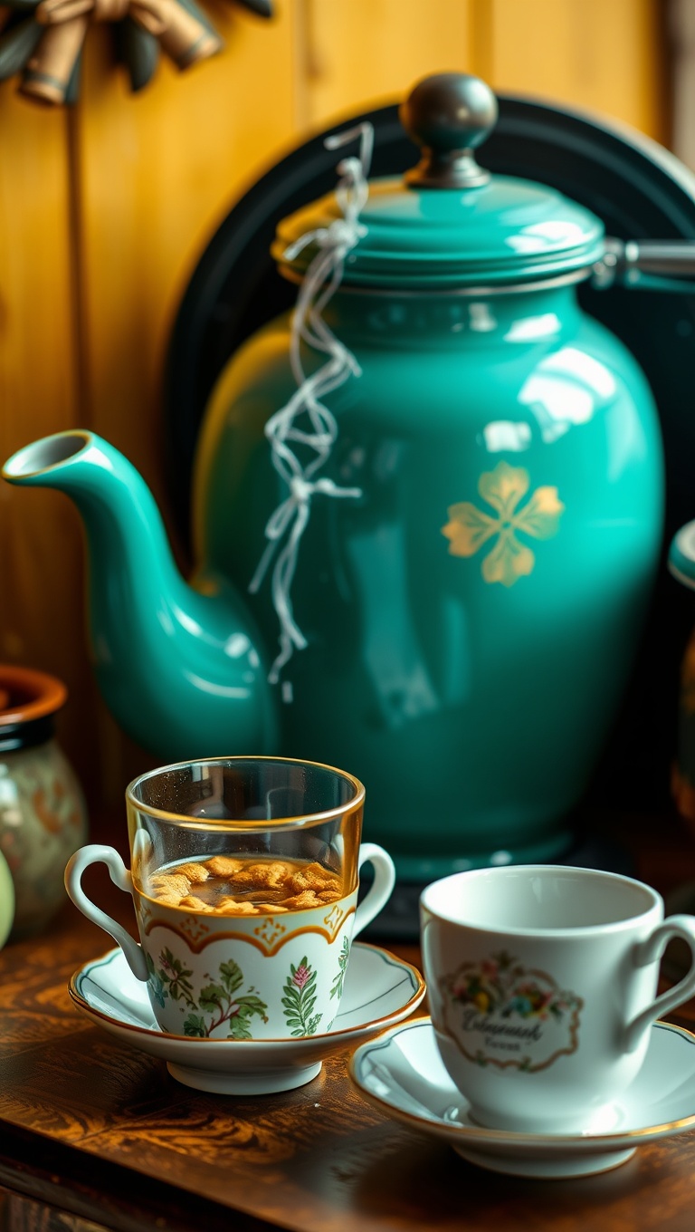 25 Charming Vintage Tea Station Ideas to Delight Your Guests - 18. Whimsical Tea Infusers: A Fun Twist