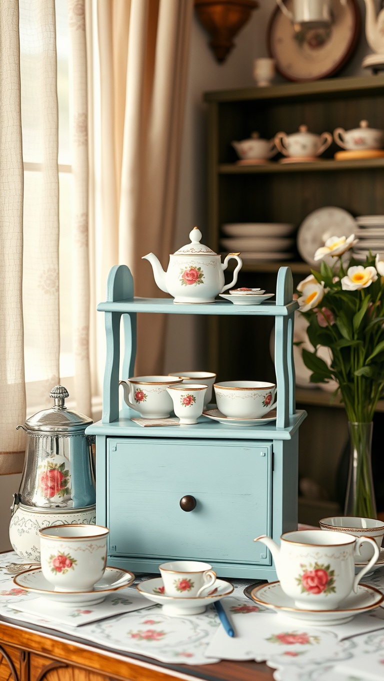 25 Charming Vintage Tea Station Ideas to Delight Your Guests - 24. Old Fashioned Tea Time Games: Add Fun!