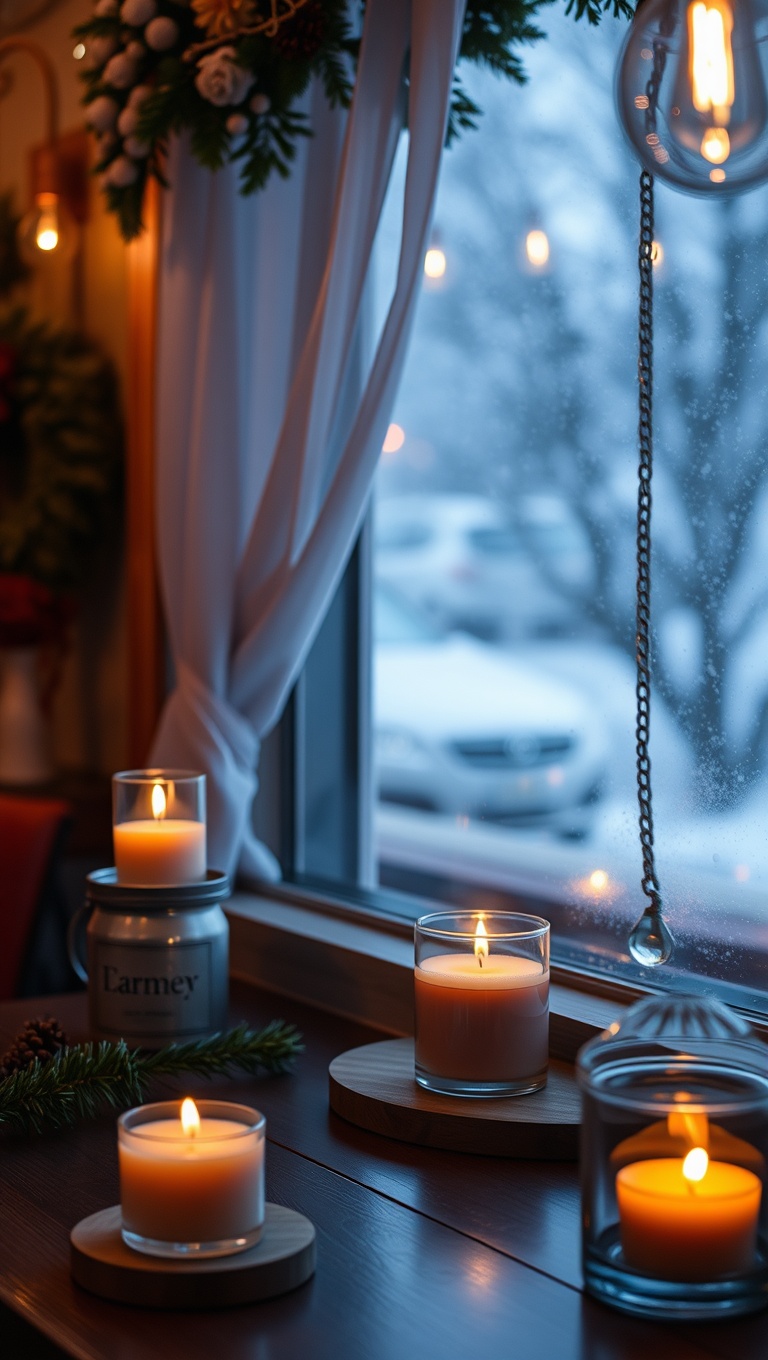 25 Cozy Hot Cider Bar Ideas to Warm Your Heart - 4. Seasonal Scented Candles