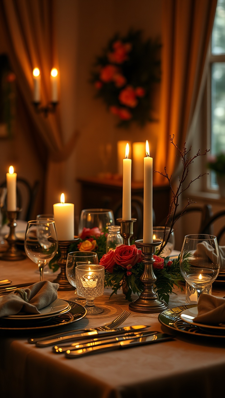 25 Cozy Candlelit Dinner Table Settings to Spark Romance - Whimsical Touch: Fairy Tale Themes with Enchanted Decor