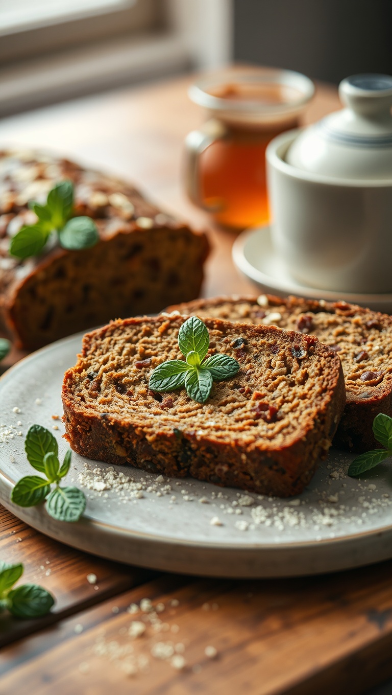 25 Whimsical Dessert and Tea Pairings That Will Delight Your Taste Buds! - 17. Zucchini Bread with Peppermint Tea