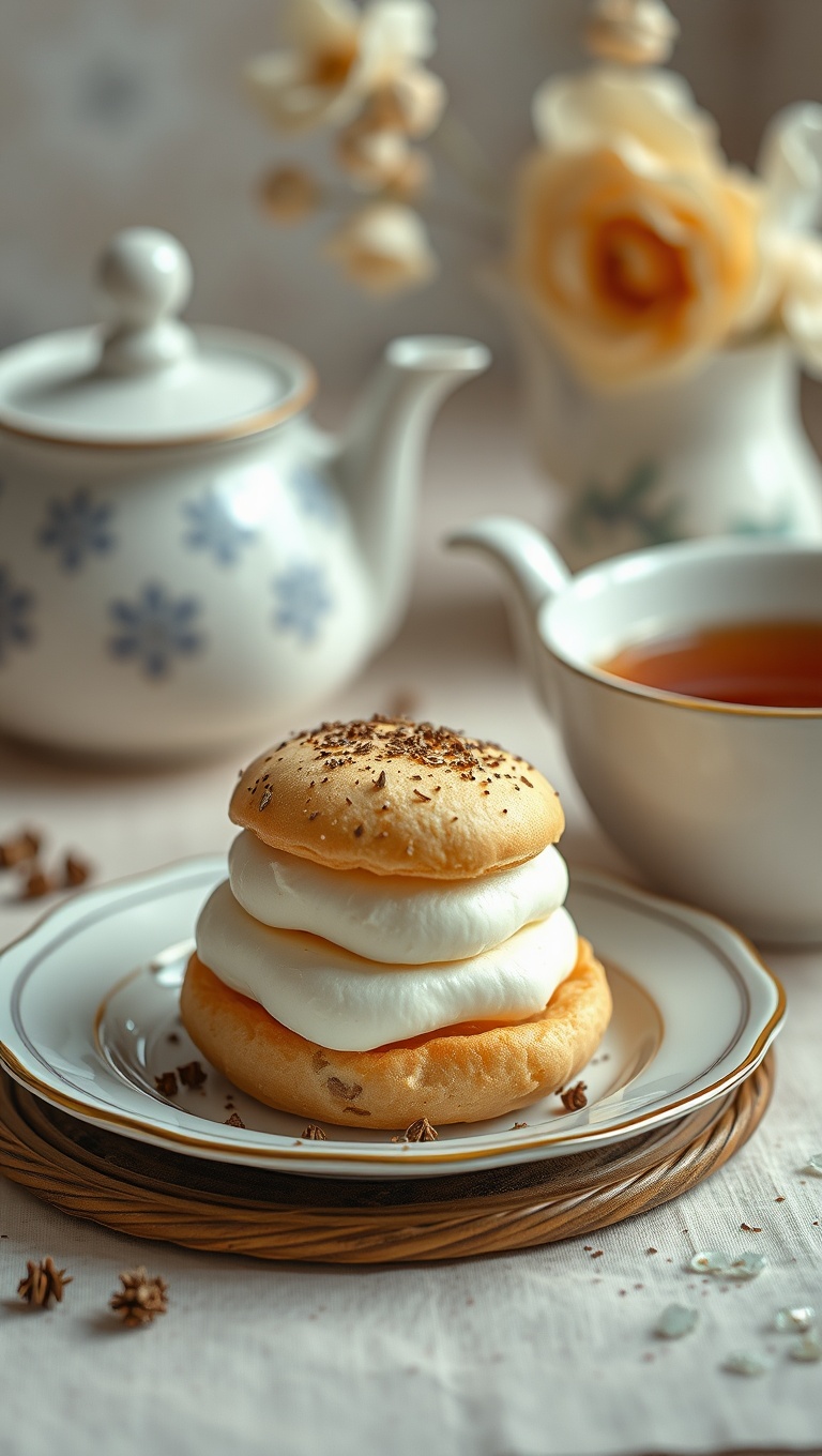 25 Whimsical Dessert and Tea Pairings That Will Delight Your Taste Buds! - 20. Vanilla Cream Puffs with Earl Grey Tea