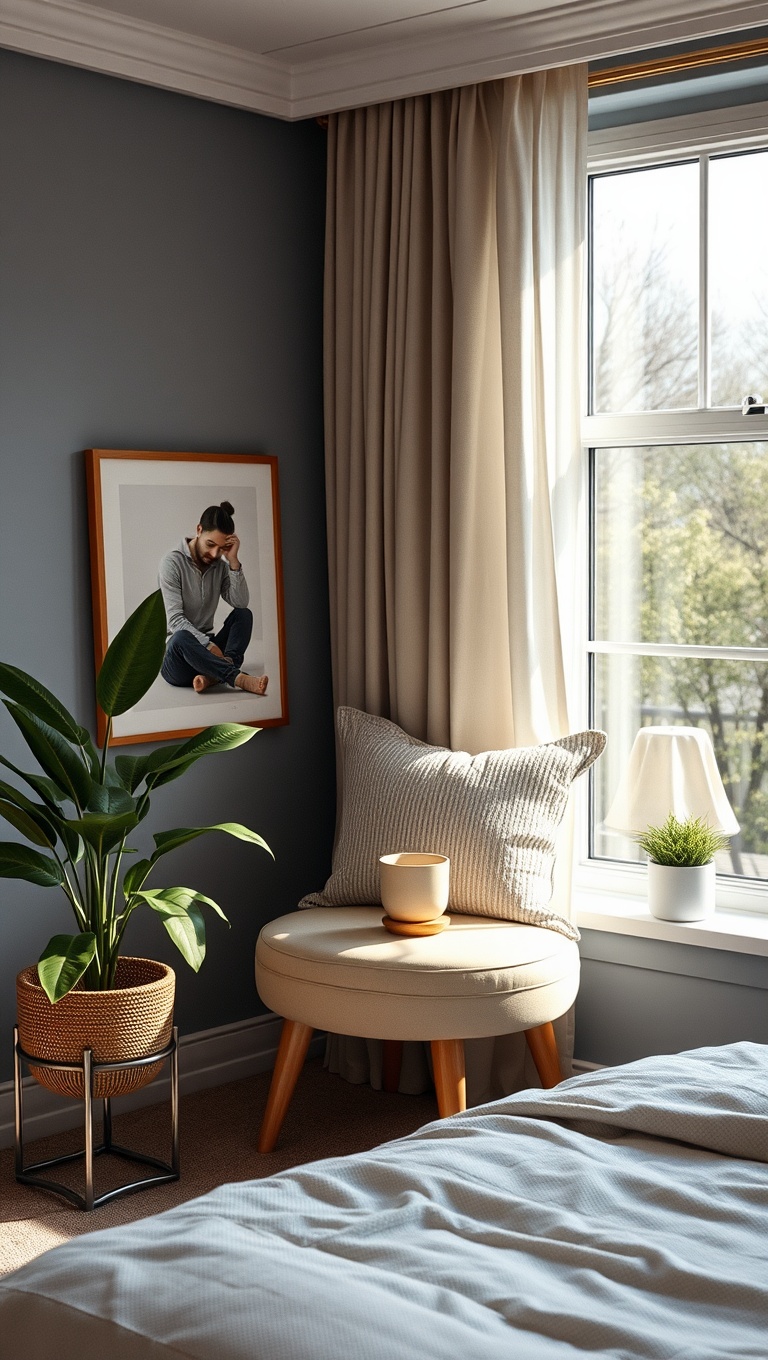 25 Cozy Bedroom Coffee Nook Ideas to Sip and Savor - 23. Morning Sunshine: Orient Your Nook for Bright Mornings
