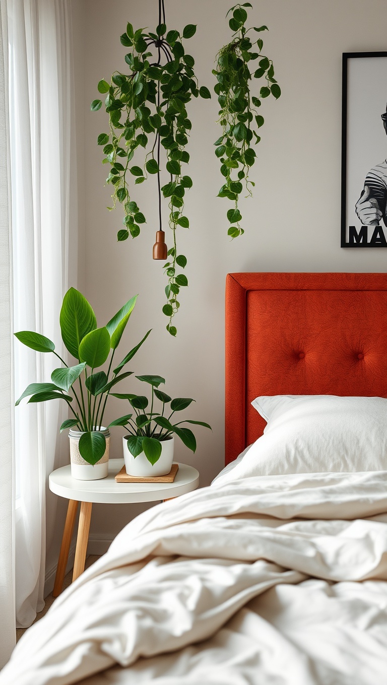25 Cozy Bedroom Coffee Nook Ideas to Sip and Savor - 17. Greenery Galore: Add Plants for a Fresh Touch