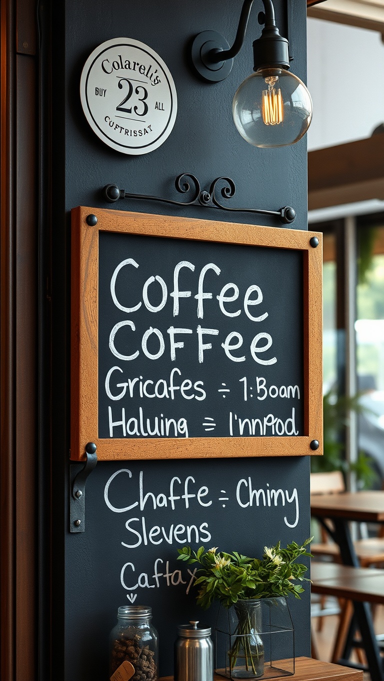 25 Charming Coffee Bar Signage Ideas to Brew Up Your Space - 23. Corkboard Coffee Humor