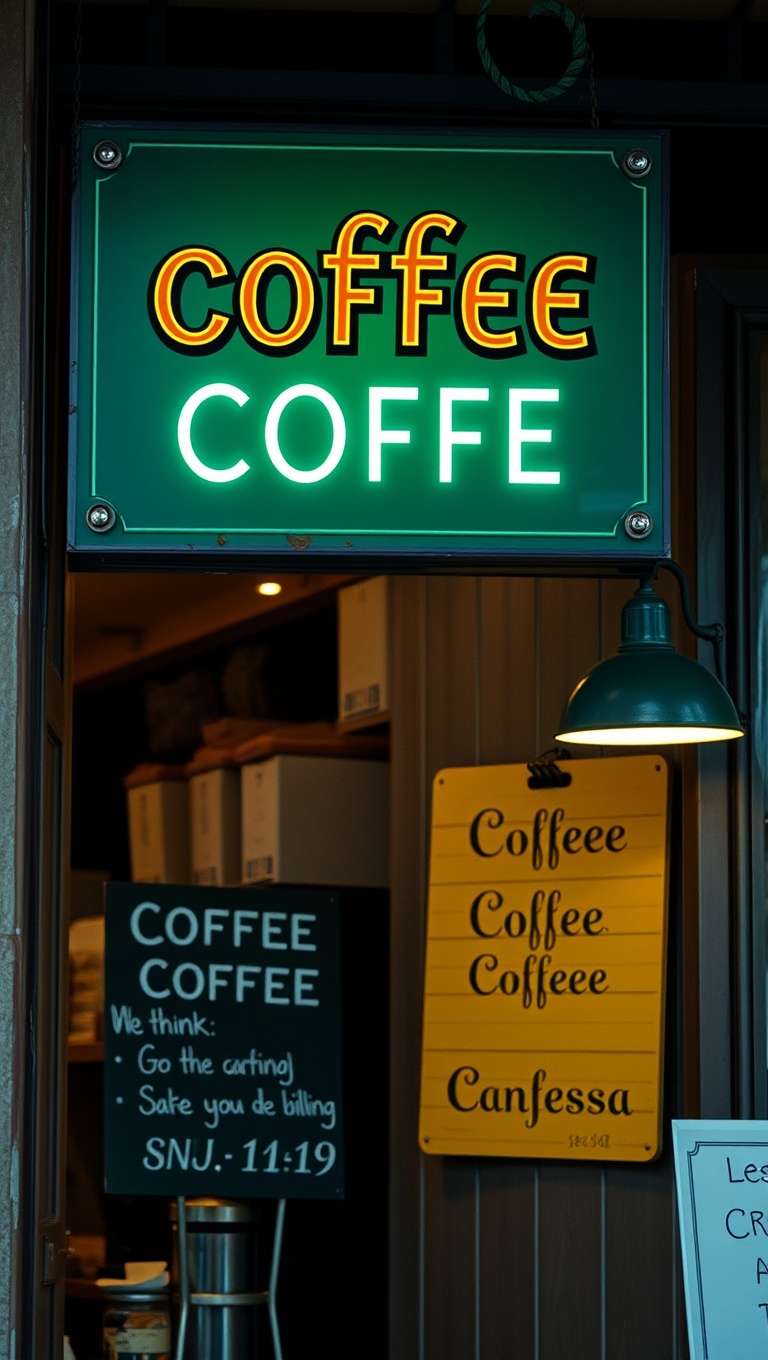25 Charming Coffee Bar Signage Ideas to Brew Up Your Space - 16. Fun Puns and Wordplay