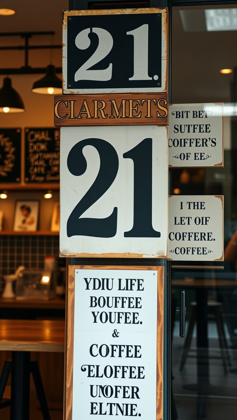 25 Charming Coffee Bar Signage Ideas to Brew Up Your Space
