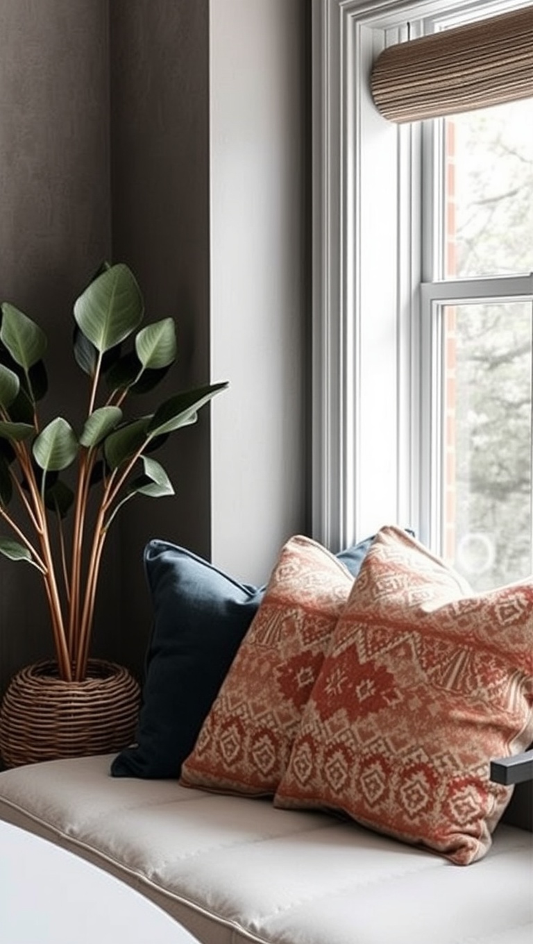 25 Charming Coffee Nook Accents to Brighten Your Space - 3. Soft Throw Pillows: Cozy Comfort for Your Nook