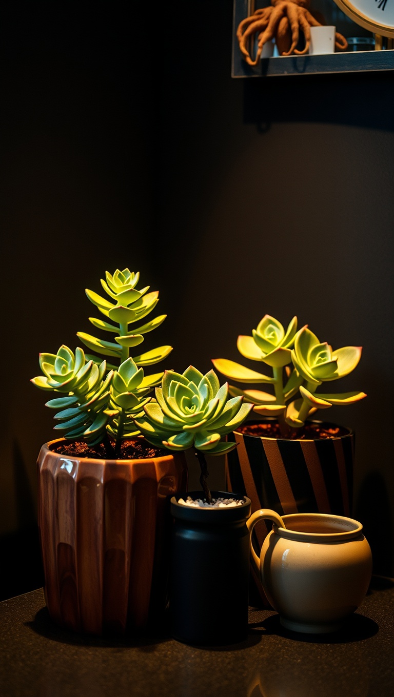 25 Chic Coffee Corner Accessories That Will Transform Your Space - 12. Succulent Plant for a Touch of Nature